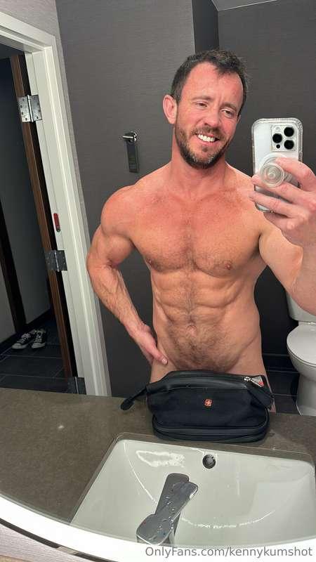 My abs aren’t just for looks, baby… they’re for pinning you ..