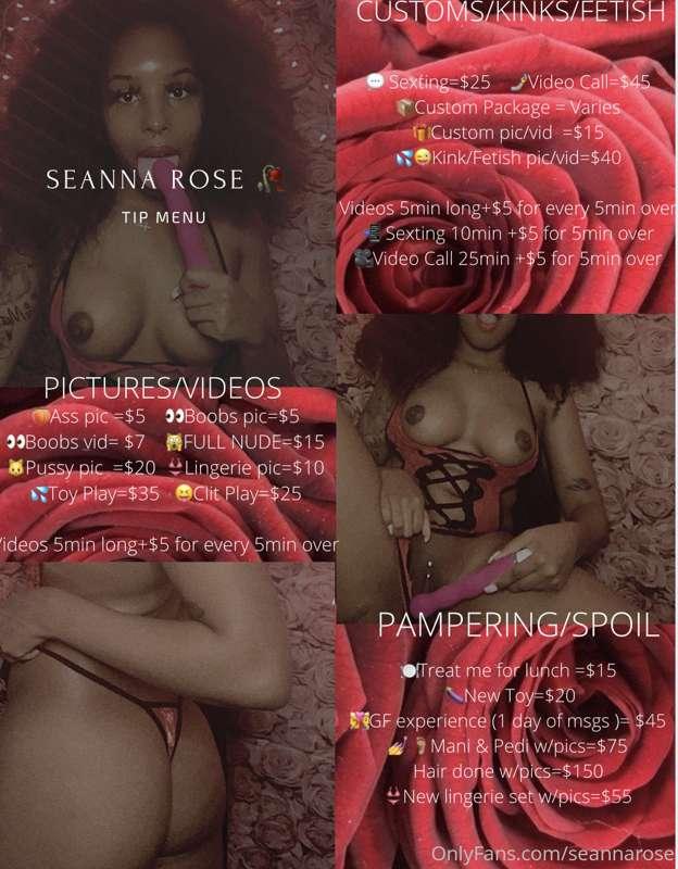 💕👇🏽 TIP MENU 👇🏽💕

FETISH & KINK FRIENDLY💦