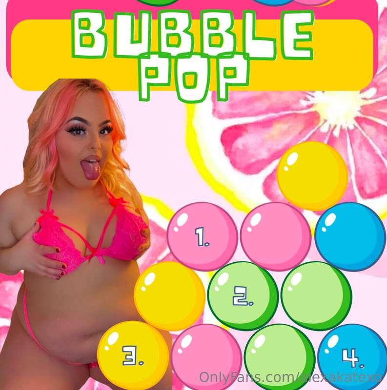 Let’s play some BUBBLE POP 🫧Pick a bubble and pop a bubble f..