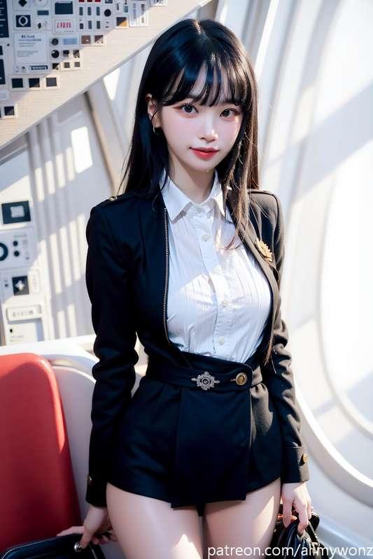 111P 230608 lesserafim kim chaewon's airlines