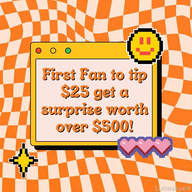 Hurry, you don't want to miss out on this!!! It's a sizzling hot deal, only for my FIRST fan ⏱️🔥🥇