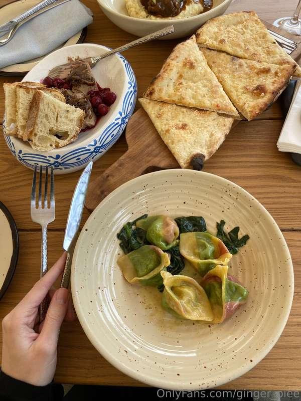 If you're going to a restaurant, you can't deny yourself the..