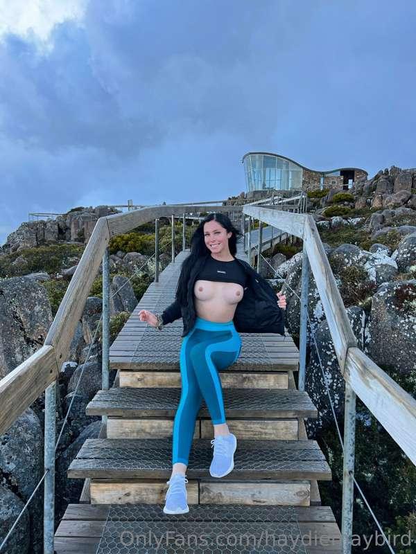 Mount Wellington was sooo beautiful!! It started to snow rig..