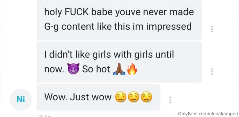 Mhm, I make a grown man like girl on girl more than dick in ..