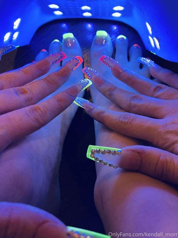 Neon nail video cumming soon for all my nail and feet lovers..