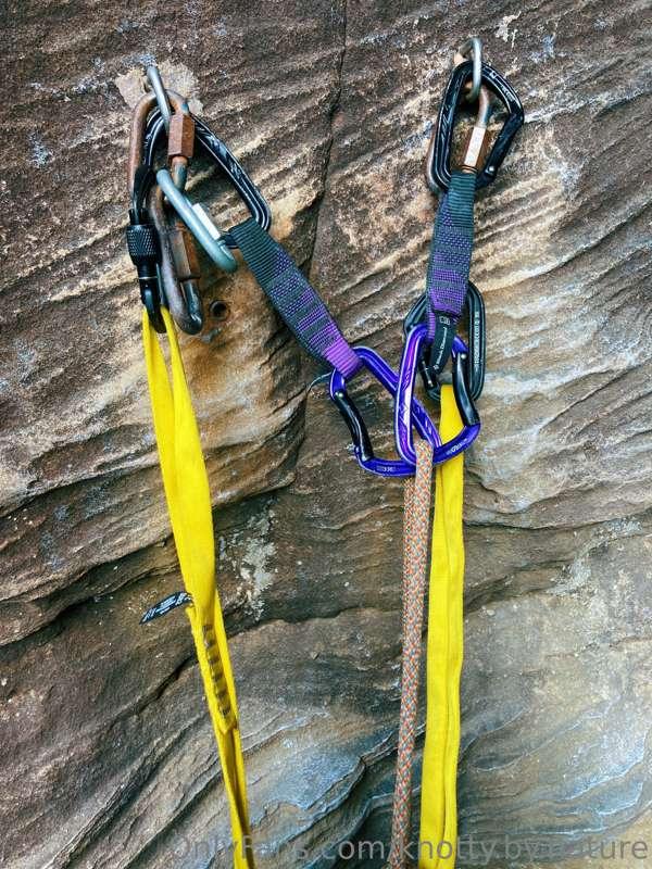 Two things about this picture to keep you alive and climbing..