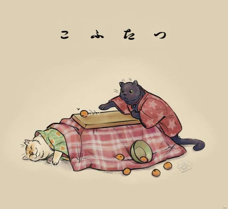 fanart - Kofu and Kotatsu