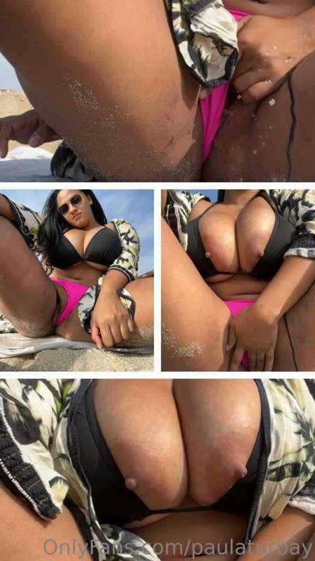 𝐑𝐈𝐒𝐊𝐘 𝐏𝐔𝐒𝐒𝐘 𝐏𝐋𝐀𝐘 𝐔𝐍𝐓𝐈𝐋 𝐒𝐐𝐔𝐈𝐑𝐓 𝐈𝐍 𝐓𝐇𝐄 𝐁𝐄𝐀𝐂𝐇 💦🤤 I swear it was..