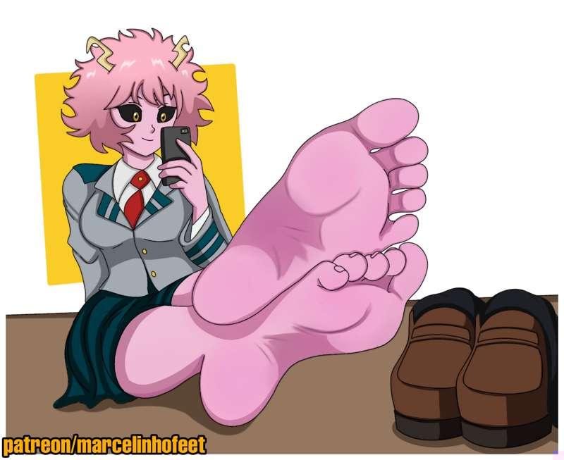 Boku no Hero Girls Feet - Mina Ashido