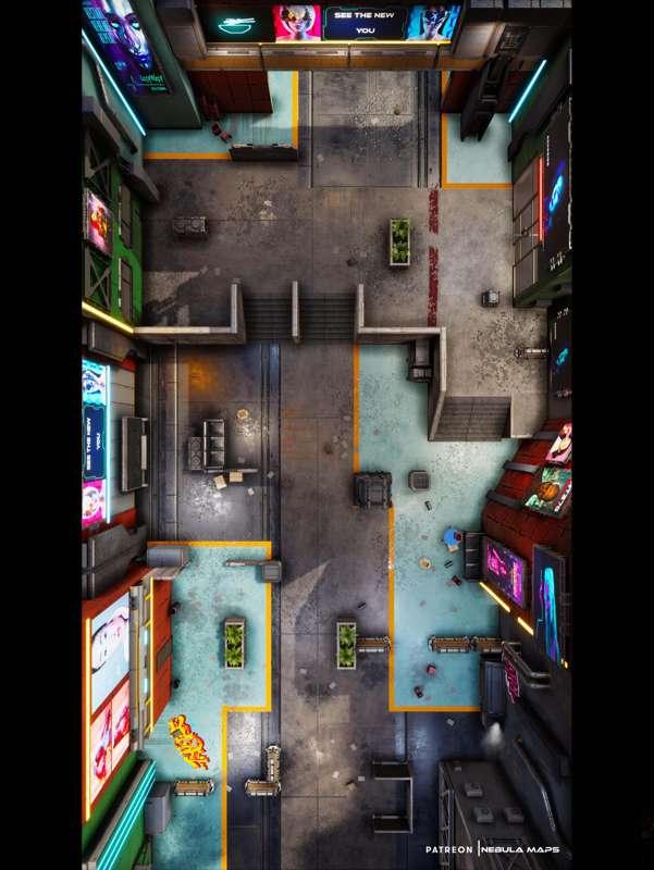 Westbrook Cyberpunk Plaza (27x48)