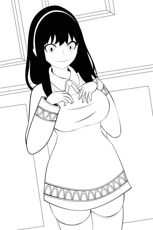 Yor's Disguise WIP and lines
