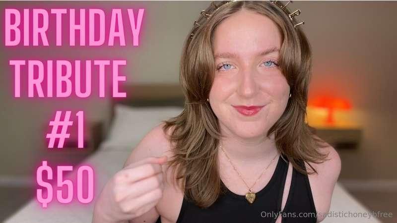 With the days leading up to My birthday it's time for you to..