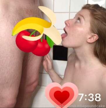 Watch me tease and suck my boyfriend's cock in the shower 🥴🥵