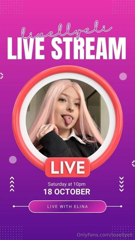 ✨ Surprise for you!I’m going live night 💕📅 DATE/TIME : 18 Oc..