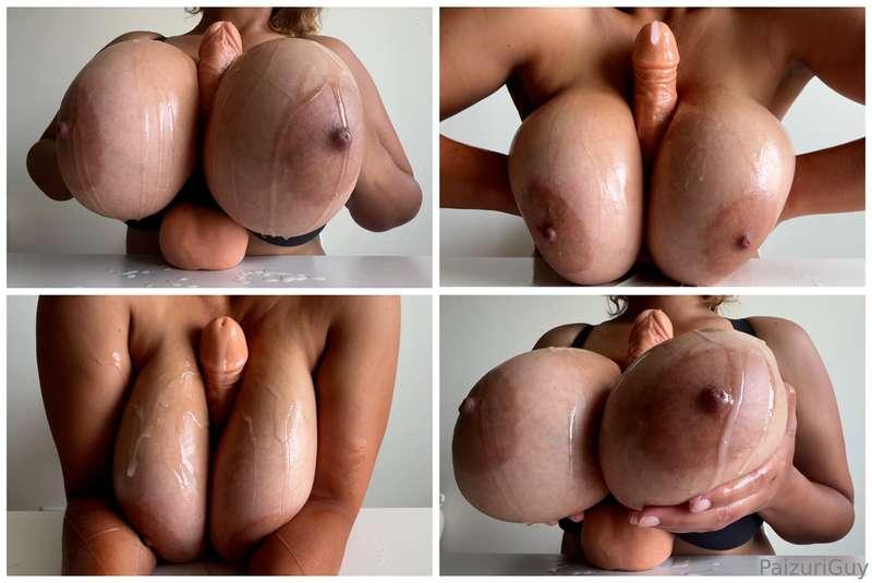 Tiff’s 1st Dildo Tittyfuck! 3 different camera angles to enj..