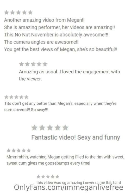 Some of your reviews after watching the exclusive videos ava..
