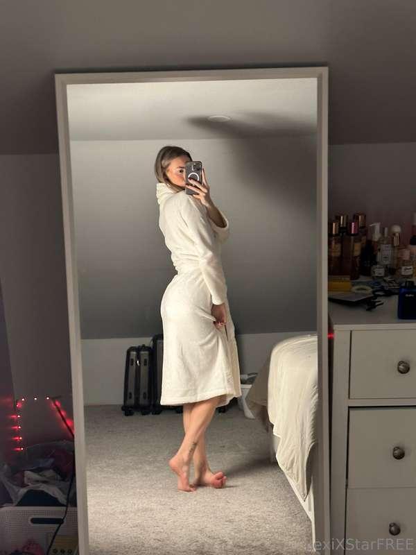 Not wearing anything underneath 😌