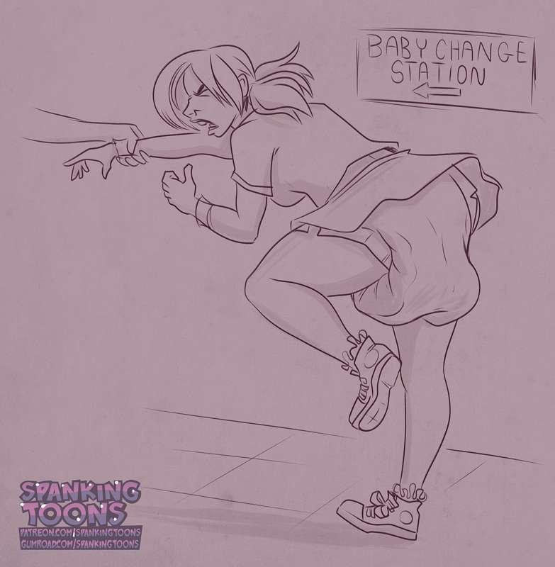 Sketch Request - Lola led to a changing room