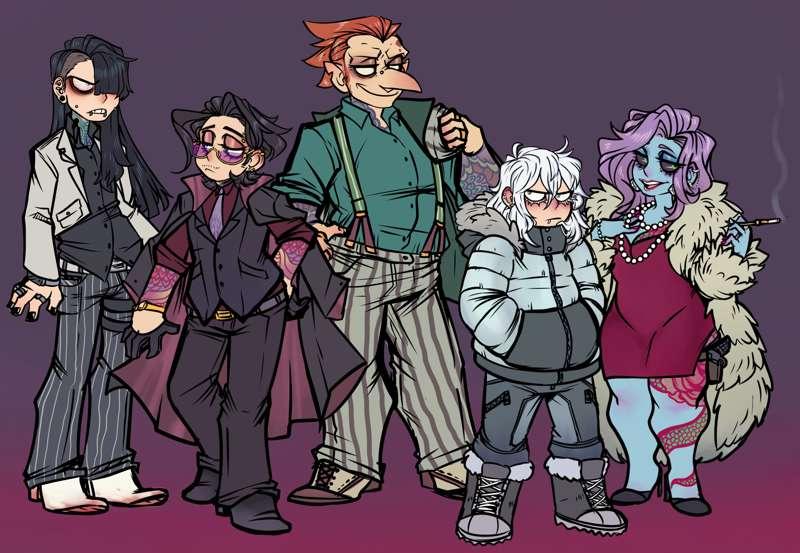 It's really giving mob ties
