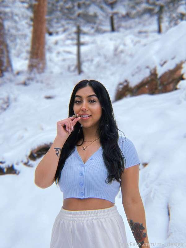 It snowed for my birthday !!!!!!