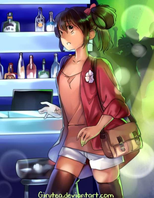 At the club