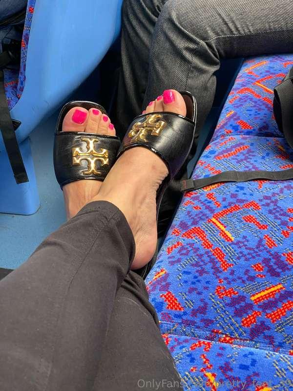 Fun fact… I caught him staring at my feet 😉