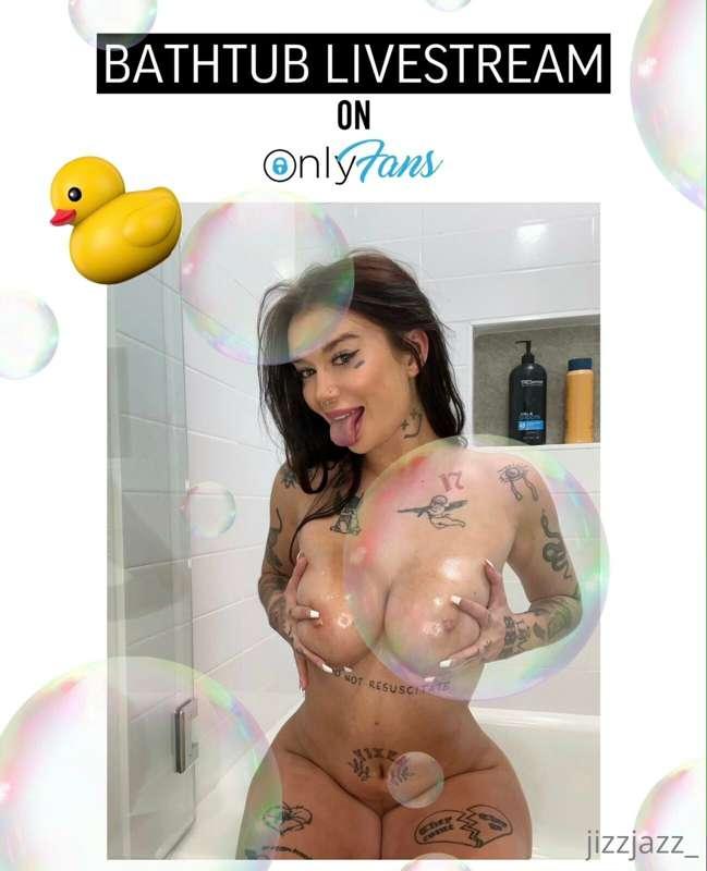 ***BUBBLE BATH LIVESTREAM TONIGHT***  
7PST/10EST