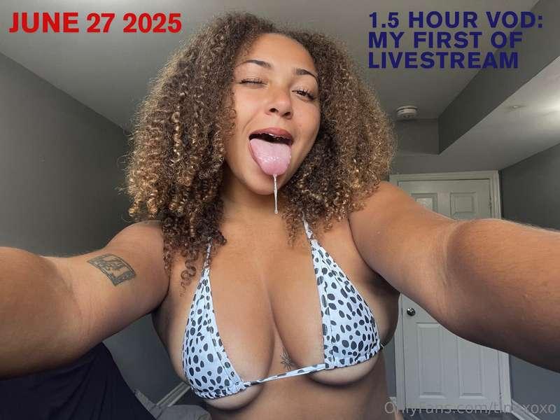 the 1.5 hour video copy of my very first OF stream! lotsss o..