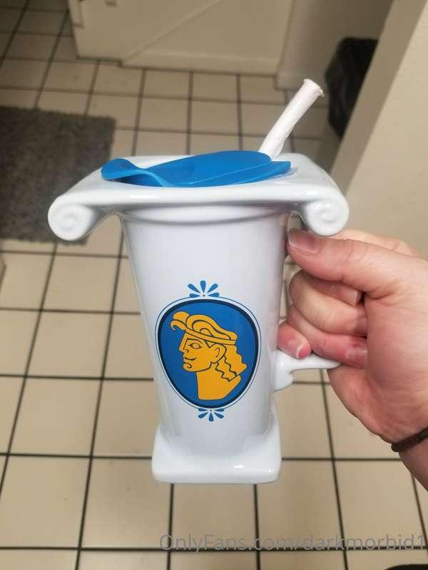 Not fetish related BUT look at this cup I bought at Disney t..