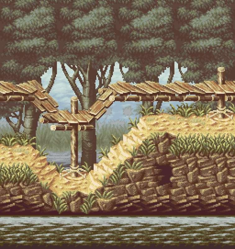 Advances in the background tileset, small update