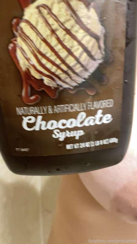 Imagine chocolate dripping all over my cherries