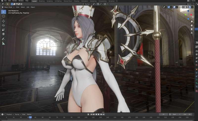 High Priestess's Early Access (Blender Full Rig)
