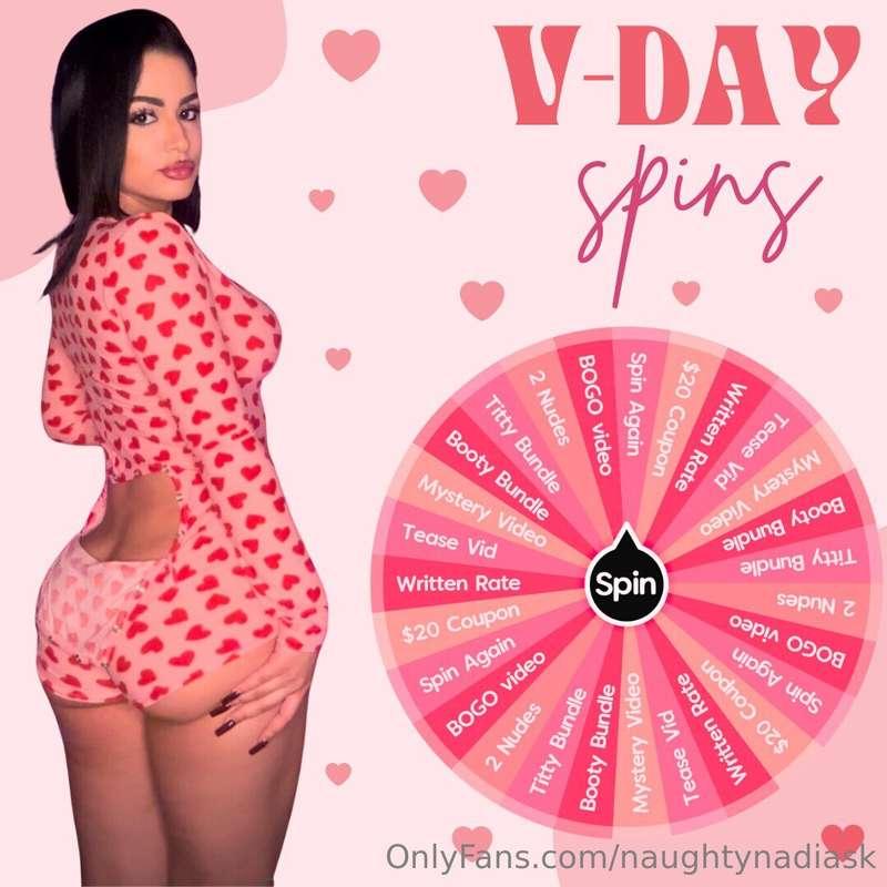 💘 **VALENTINES DAY SPIN THE WHEEL** 💘

*All prizes sent to y..