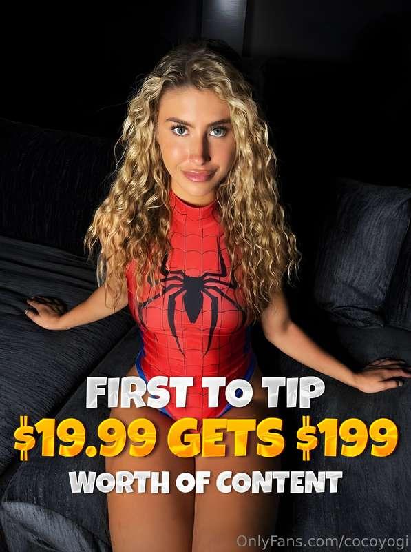 😱 FIRST TO TIP $19.99 WINS $199 WORTH OF XXX CONTENT 😱I’m so..