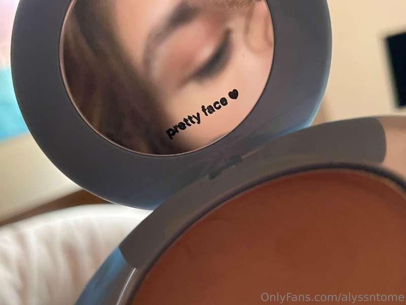 Maybe doing my makeup... 💖 So proud of this beautiful photo.