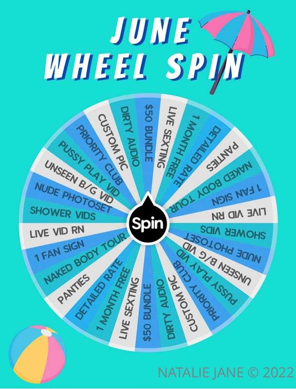 # ***JUNE SPIN THE WHEEL***
**excited to announce more prize..