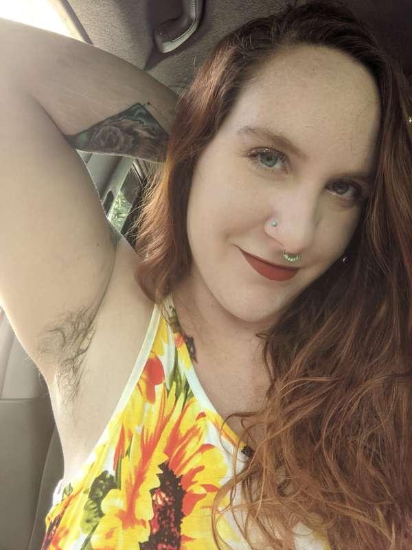 Sunflowers and hairy pits!