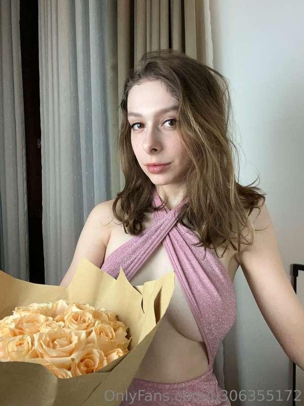What do you like more? me and the flower or my 🍒?