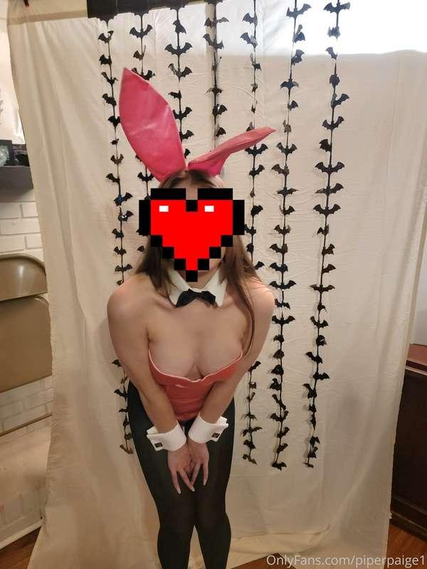 Surprise!!! I'm a playboy bunny for Halloween!!!