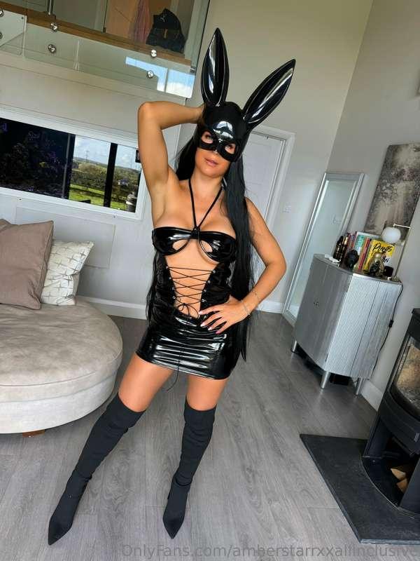 Naughty bunny outfit today for Halloween 😈