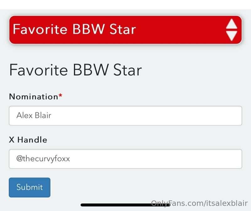 Nominate me for the AVN awards! Linktr.ee/itsalexblair ❤️🙏🏼