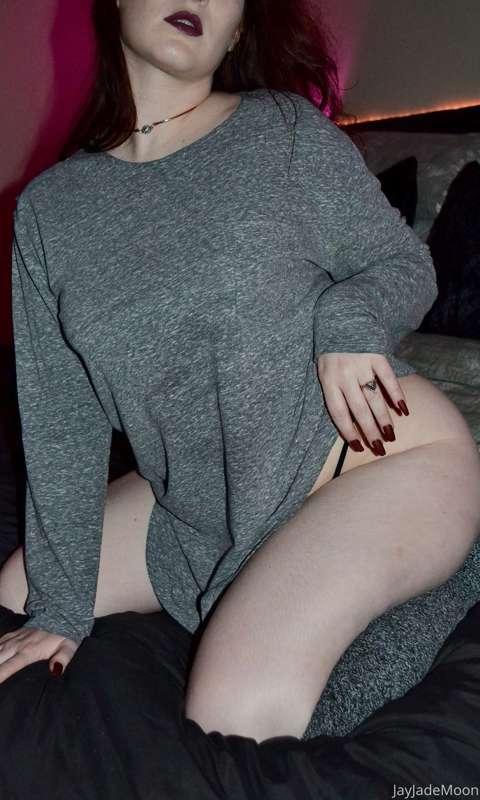 The thought of what's under this shirt makes your dick twitc..