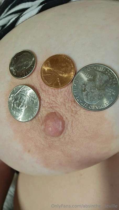Have you ever wondered what my nipple size compares to? You'..
