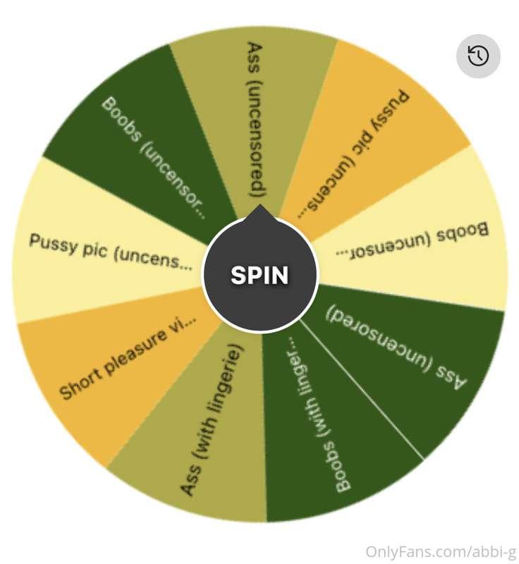 Let’s play a game! 😜
TIP $3 to spin the wheel - you win what..
