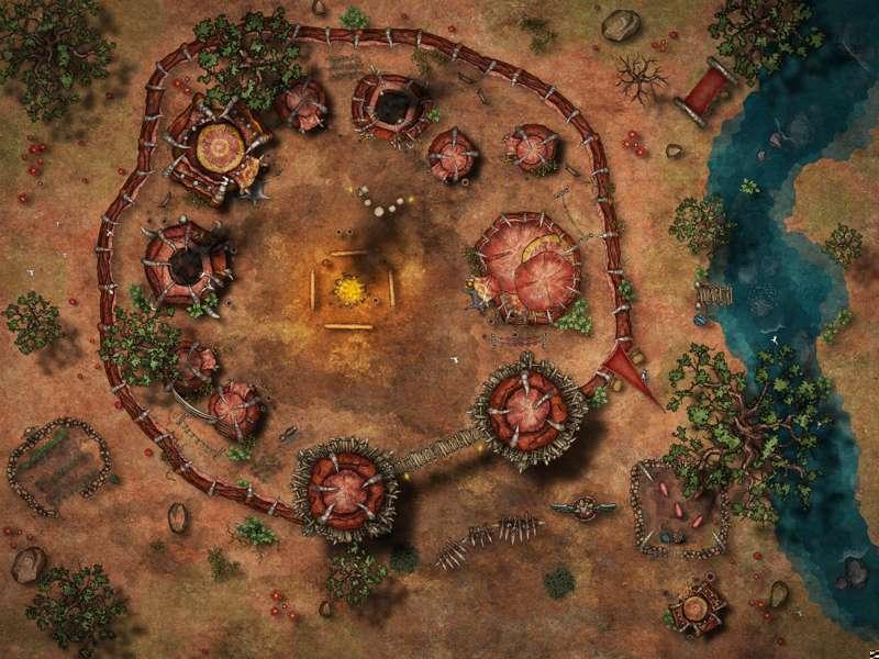 Orc Camp - Foundry VTT & Fantasy Grounds 