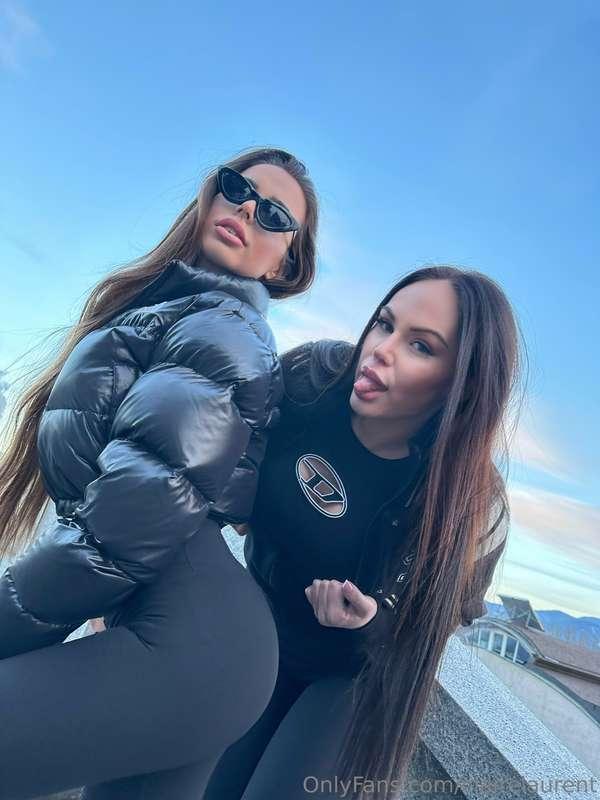 Two brunettes are better than one 😈 @veronniaparless 