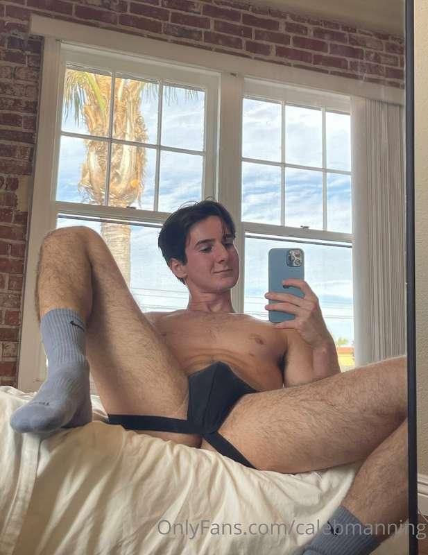 Slide your cock under my jock strap 😈