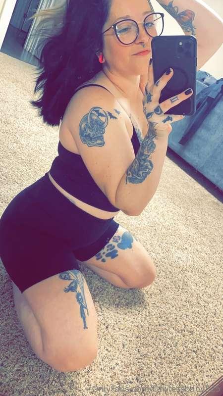 Today is my favorite day. Tattoo day 🖤 can you guess what I’..