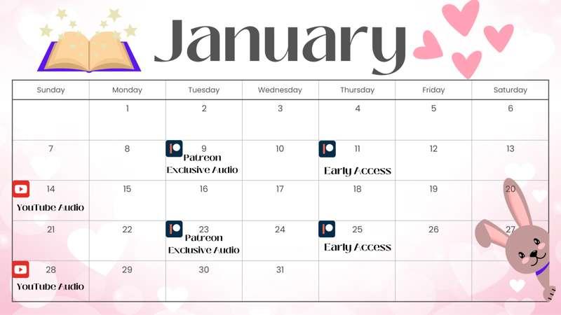 January's Schedule!