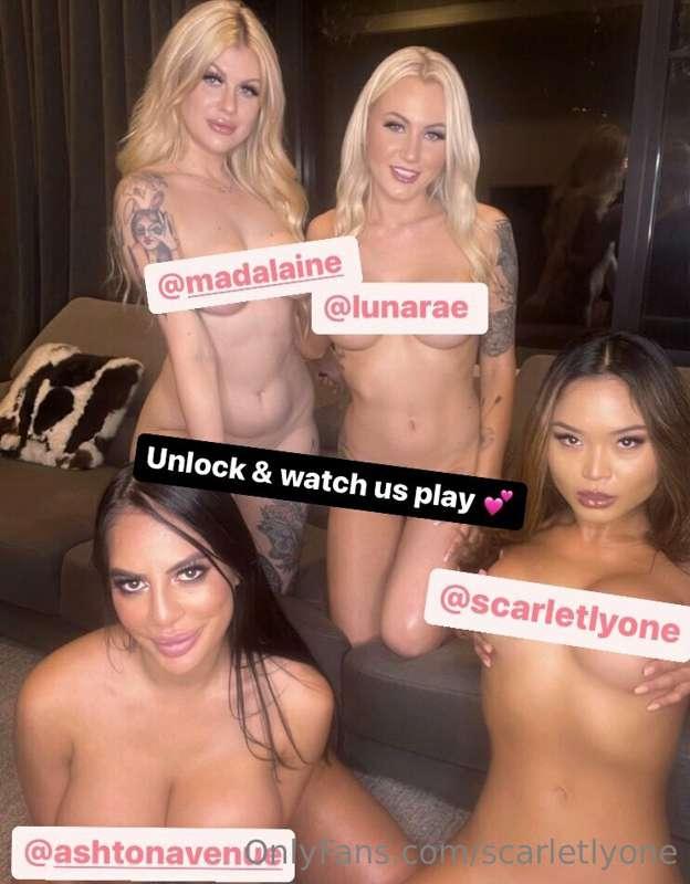 You know what to do 😈 how HOT are my girlfriends?? @madalain..